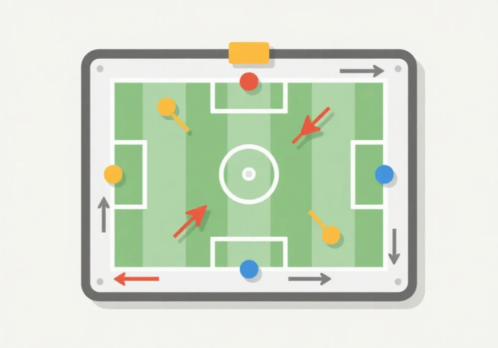 战术板与箭头示意图